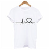 New Arrival Women T Shirt Graphic Love Hand Funny Summer Tops Tee Shirt Femme Hipster Tshirt