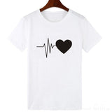 New Arrival Women T Shirt Graphic Love Hand Funny Summer Tops Tee Shirt Femme Hipster Tshirt