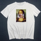 MICHELANGELO t-shirts men t shirts Harajuku Funny Print Tshirt Men Hip Hop 100% Cotton