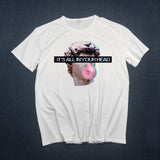 MICHELANGELO t-shirts men t shirts Harajuku Funny Print Tshirt Men Hip Hop 100% Cotton