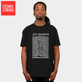 COSMIC STRING 100% cotton summer men's T-shirts Joy Division Unknown Pleasure punk COOL T-shirt